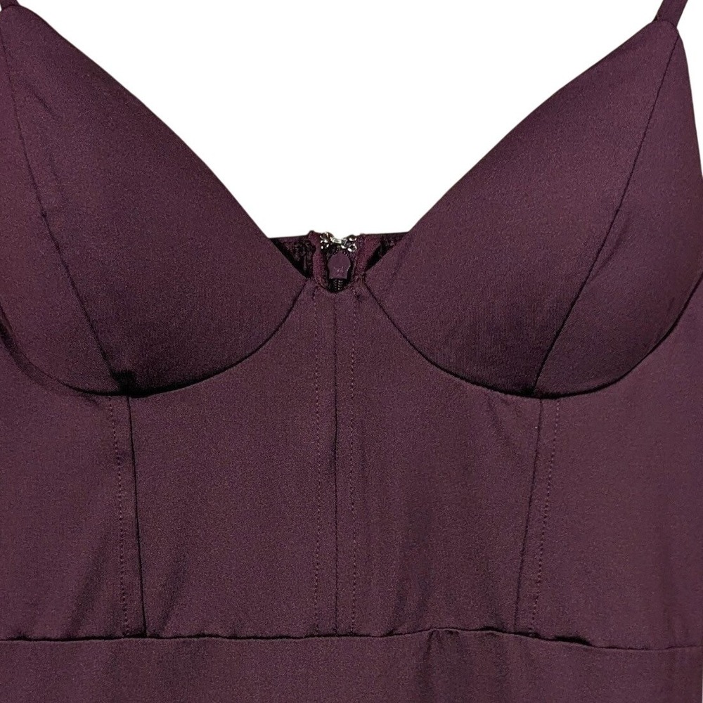 Lulu's Plum Midi Slip Dress - Picture 4 of 5